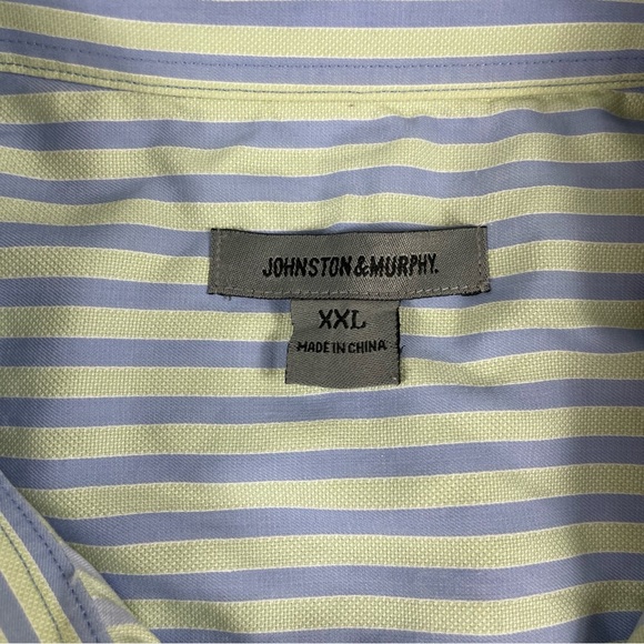 Johnston & Murphy Striped Long Sleeve Button‎ Down XXL - Picture 8 of 10